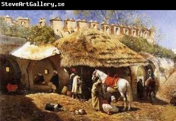 unknow artist Arab or Arabic people and life. Orientalism oil paintings  277